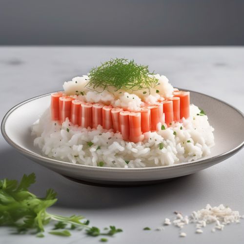 Crab Stick Rice with Cottage Cheese