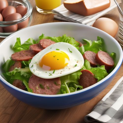 Egg, Sausage, and Onion Salad