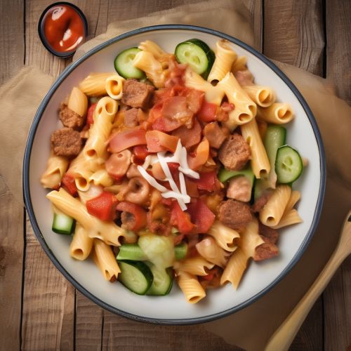 Cheesy Bacon and Sausage Pasta