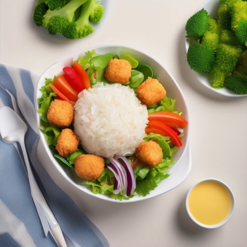 Rice and Nuggets Salad