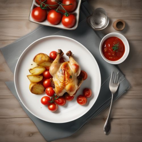 Garlic Chicken with Tomato and Potatoes