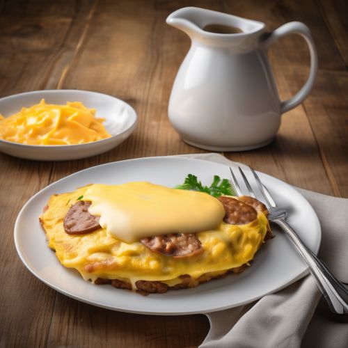 Sausage and Cheese Omelette
