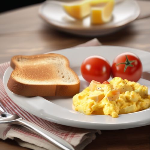 Scrambled Eggs with Toast