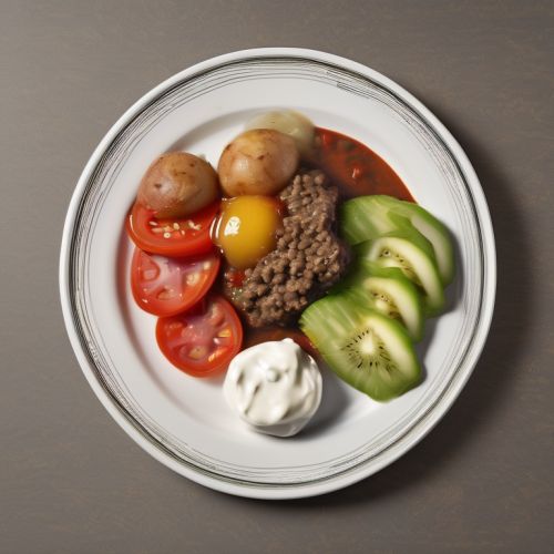 Creamy Buckwheat with Beef Stew