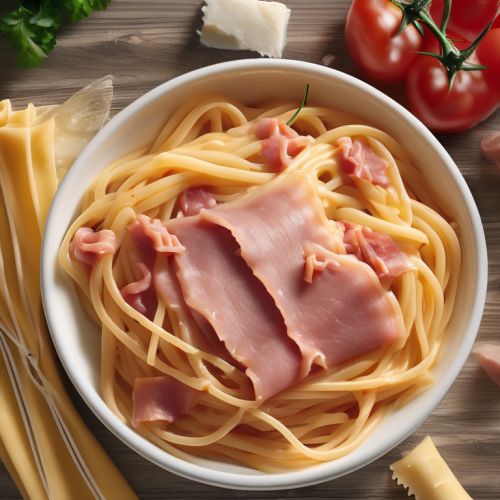 Ham and Cheese Spaghetti