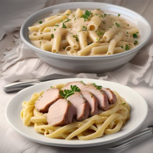 Pork with Pasta and Potatoes
