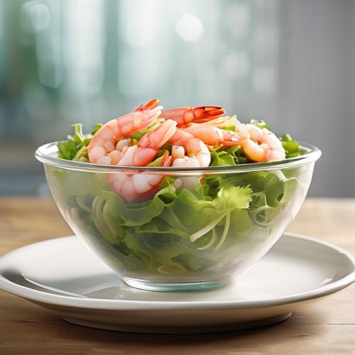Salad with Frozen Shrimps