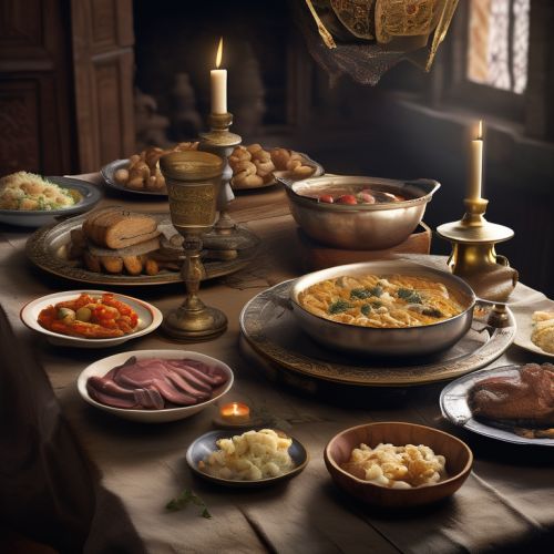 12th Century Meal for Monks Invited to the Royal Table