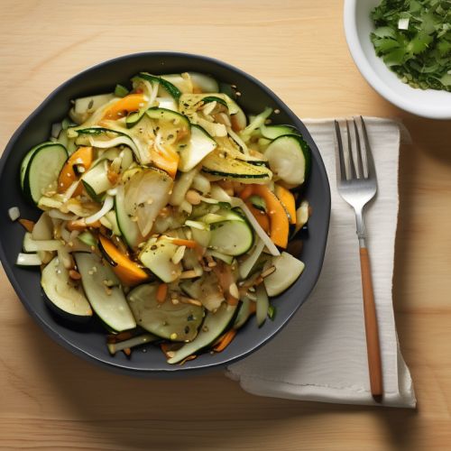 Cabbage Pumpkin Zucchini Stir-fry