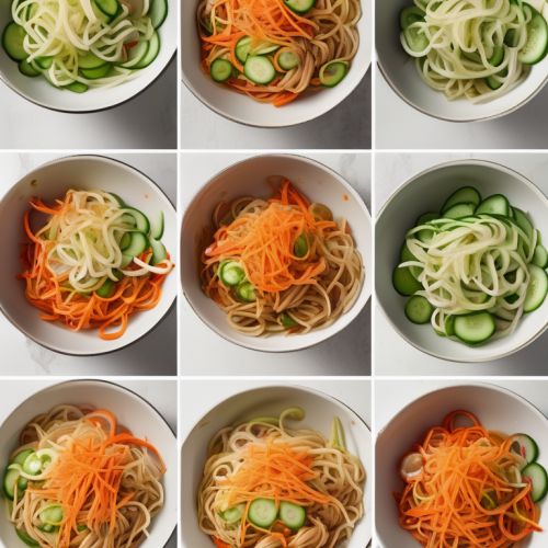Cucumber, Carrot, and Noodle Stir-Fry