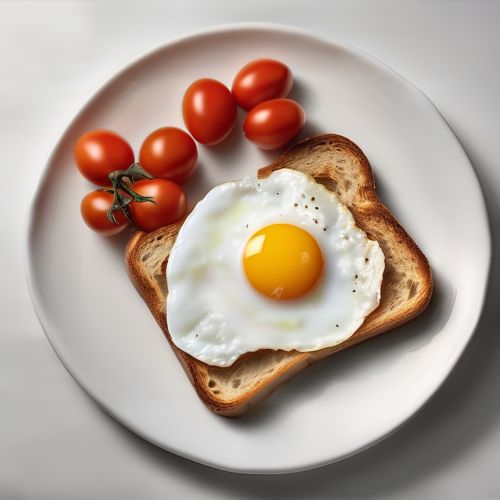 Tomato, Egg, and Bread Breakfast