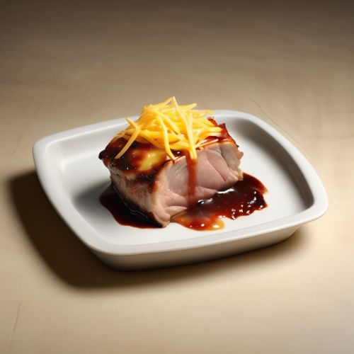 Baked Pork with Soy Sauce and Cheese