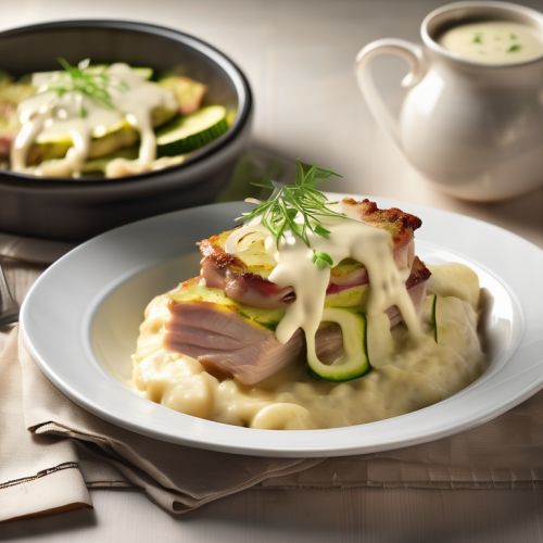 Kartoffel-Zucchini-Auflauf mit Schweinefilet