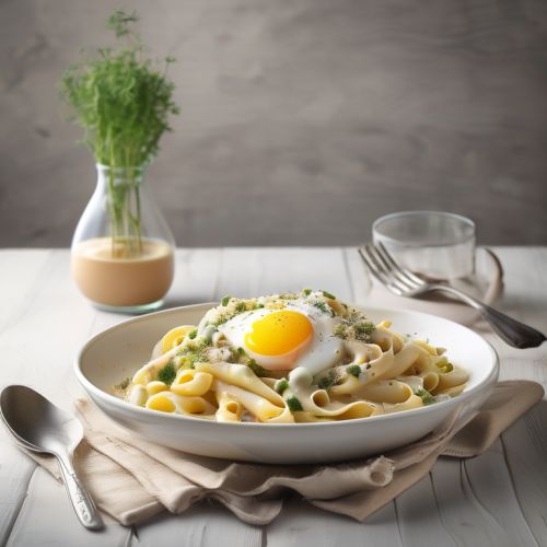 Egg Pasta with Creamy Herb Sauce