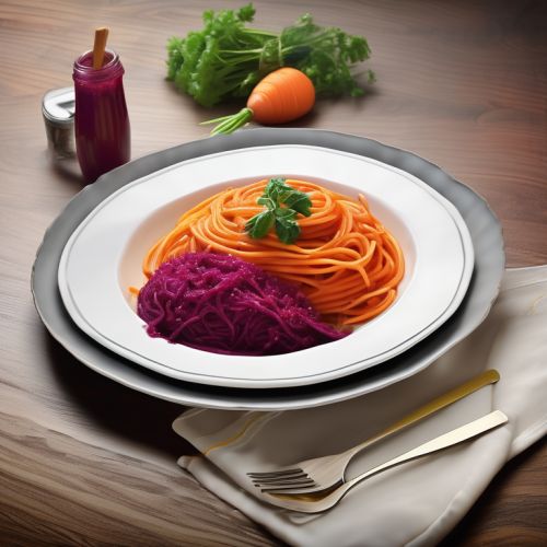 Spaghetti with Carrot and Beet Sauce