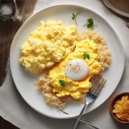 Scrambled Eggs with Rice