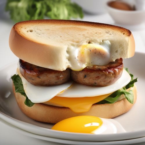 Sausage and Egg Breakfast Sandwich
