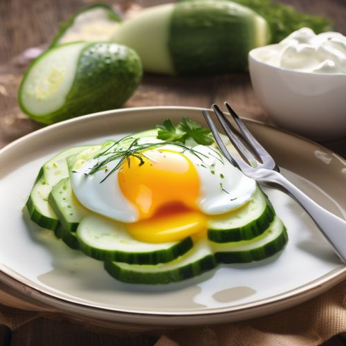 Eggs with Cucumbers and Sour Cream