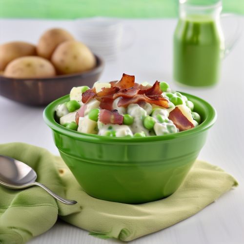 Green Pea, Bacon, and Potato Salad