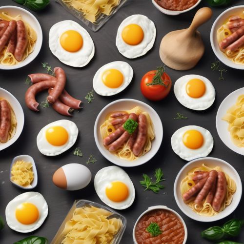 Pasta with Eggs and Sausages