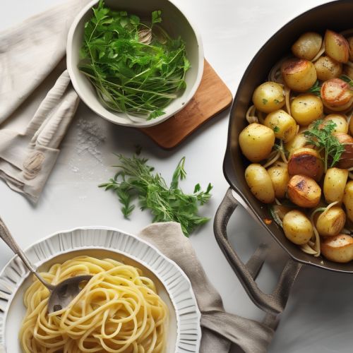 Herb-Roasted Potatoes with Pasta