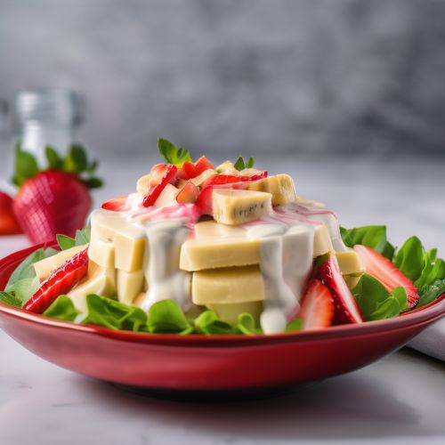 Banana Cheese Strawberry Salad