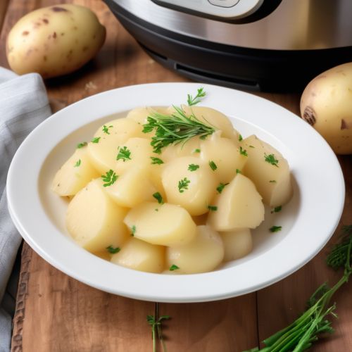 Creamy Potatoes cooked in Instant Pot