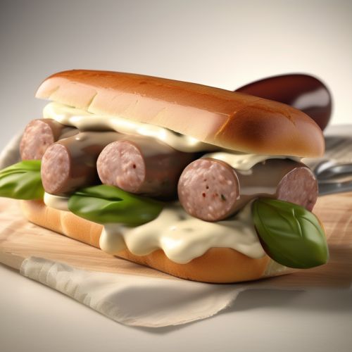 Sausage and Olive Sandwich