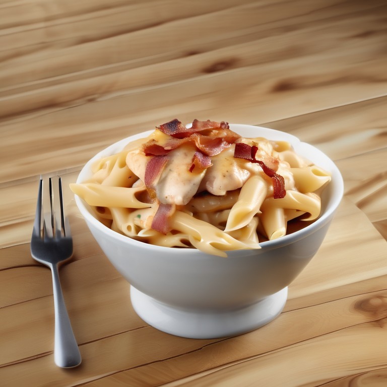 Cheesy Chicken Pasta with Bacon