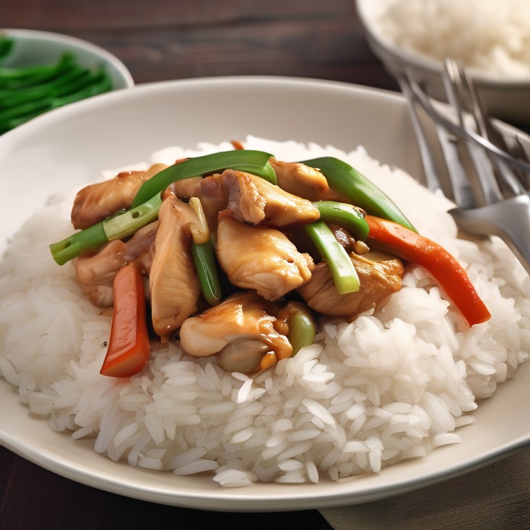 Chicken Stir-Fry with Rice