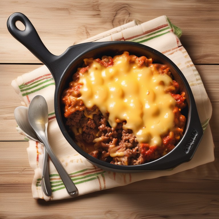 Мясная сытная запеканка