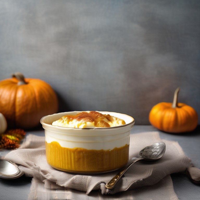 Pumpkin Cottage Cheese Pudding