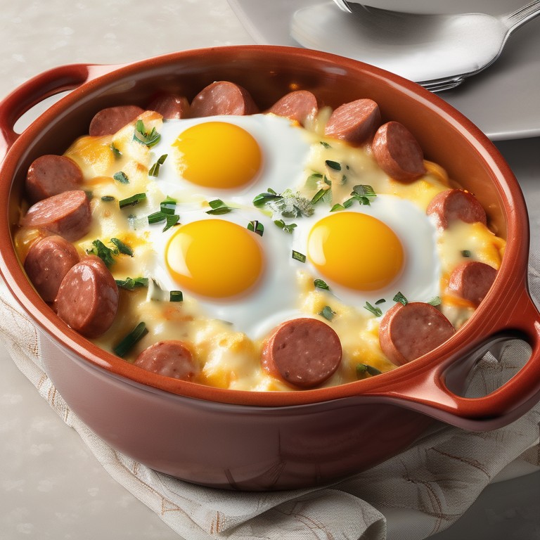 Cheesy Sausage and Egg Casserole