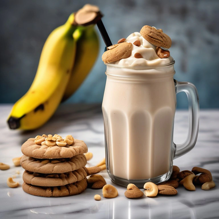 Banana Peanut Butter Milkshake - Mr. Cook