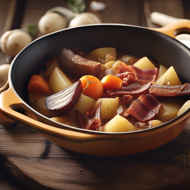 Roasted Moose Meat with Potatoes