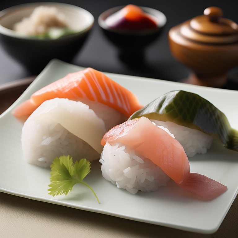 Onigiri with 3 Different Fillings