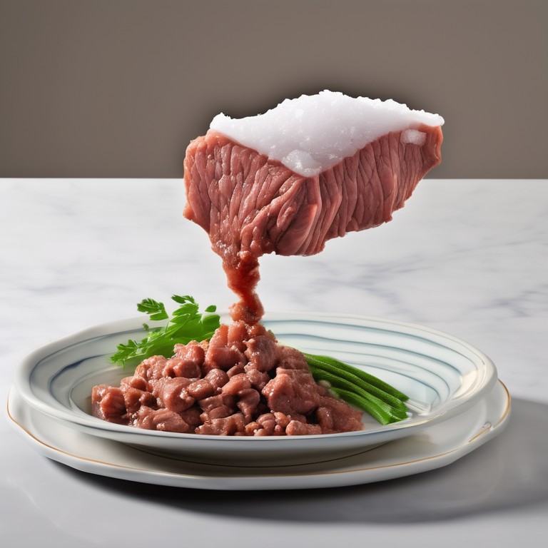 Crushed Beef with Ice