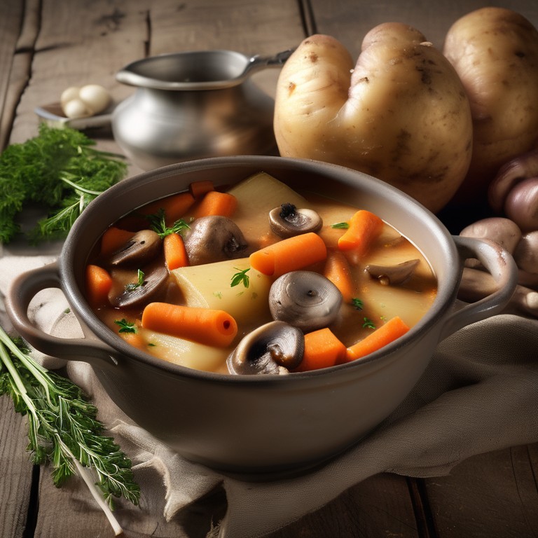 Potato, Carrot and Mushroom Stew