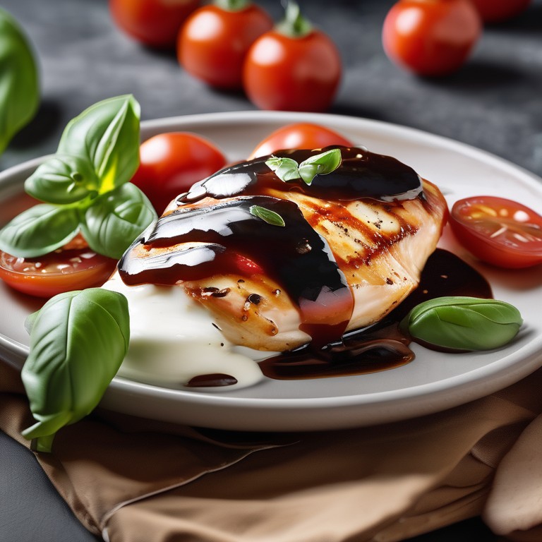 Balsamic Glazed Caprese Chicken