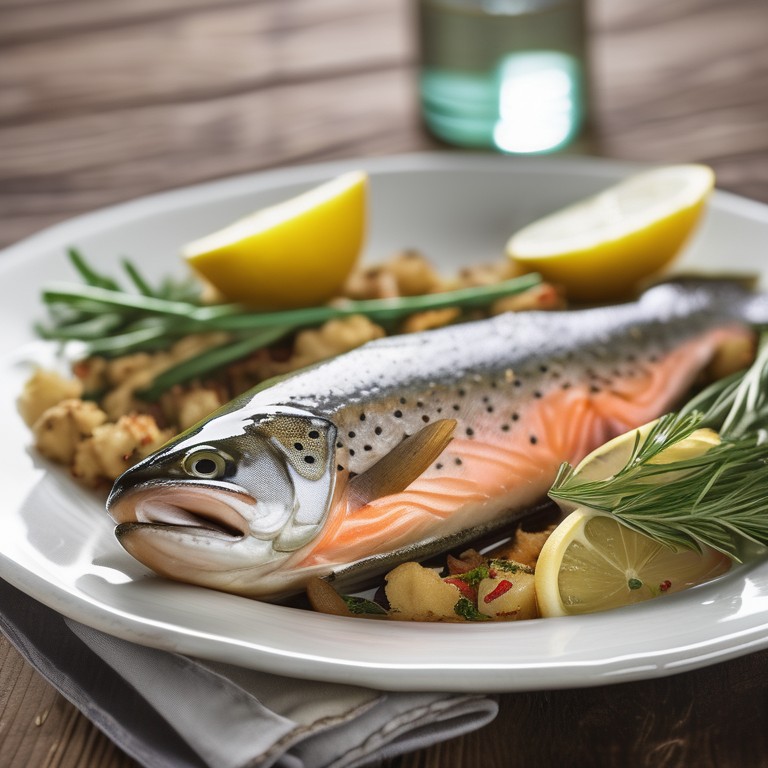 Baked Whole Trout