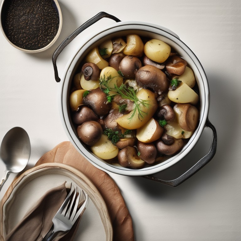 Mushrooms with Potatoes