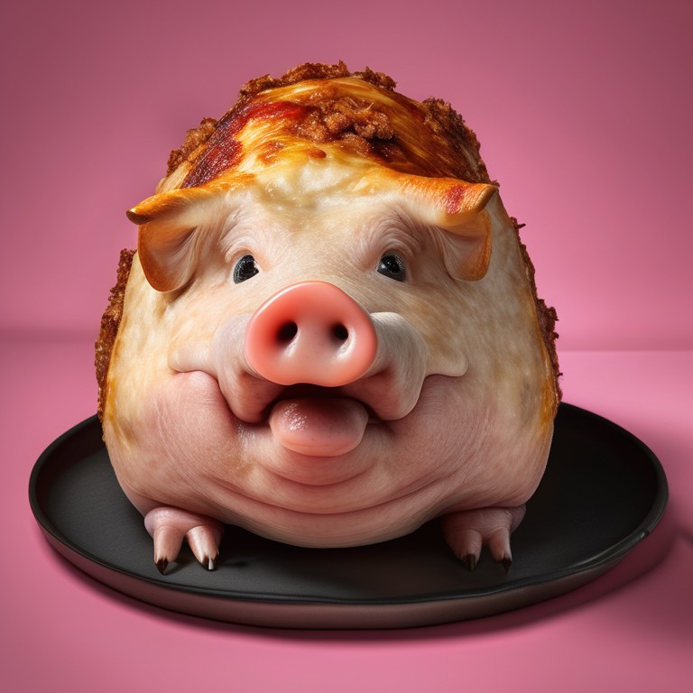 Half Sucking Pig in Traditional Spanish Style