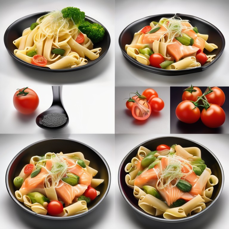 Salmon and Veg Pasta