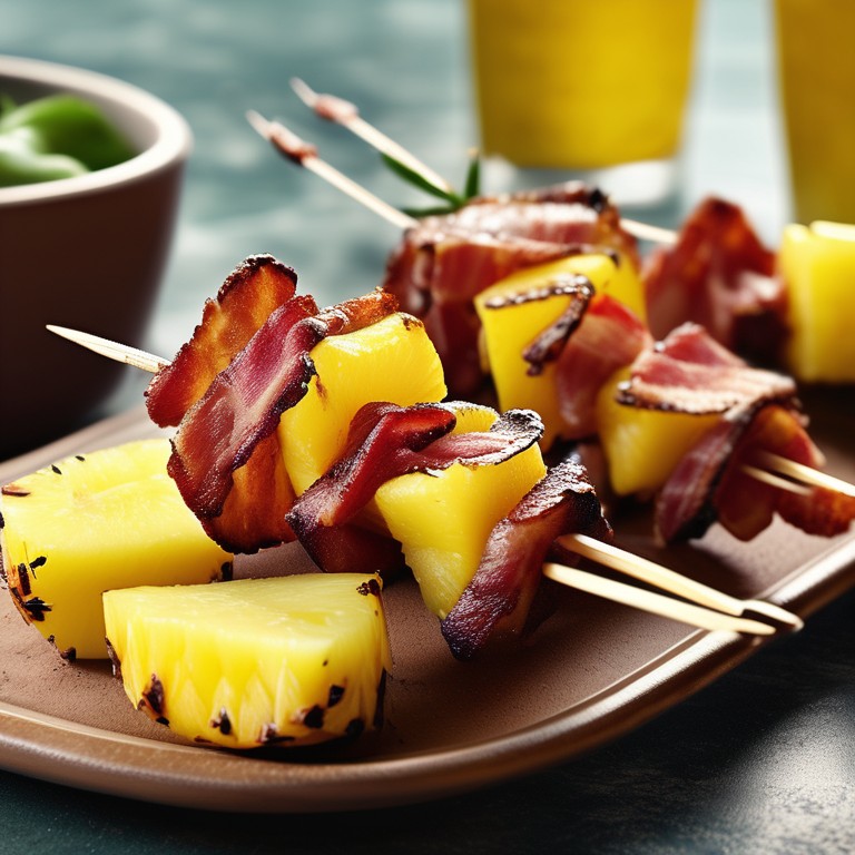 Pineapple and Bacon Skewers