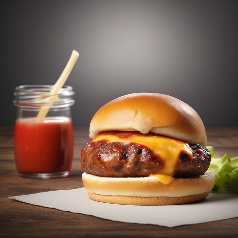 Cheesy Sausage Burger