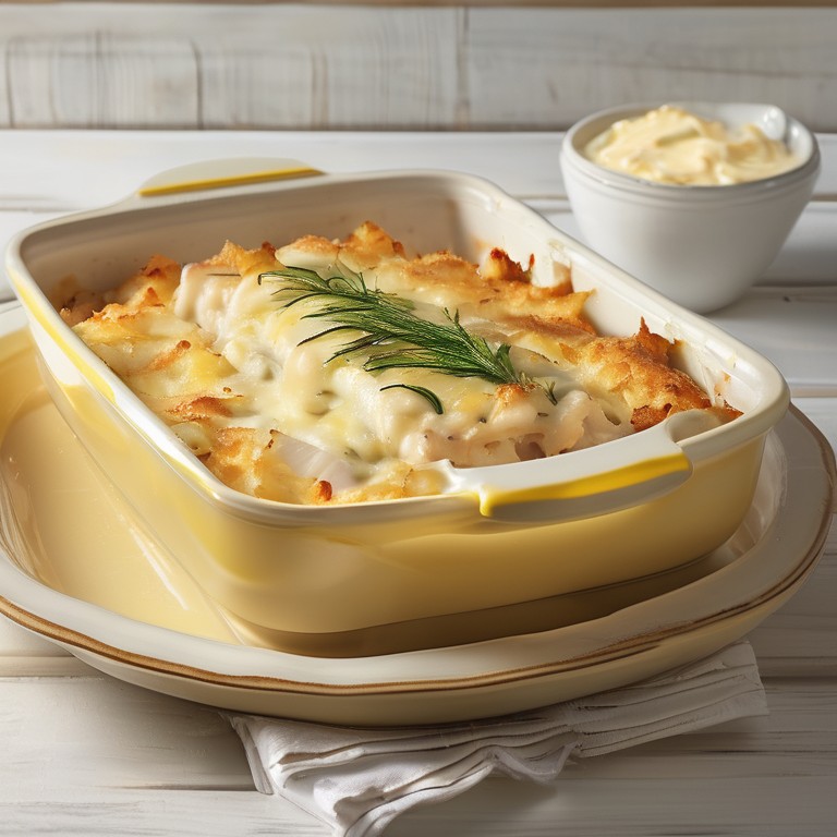 Fish Onion Potato Bake