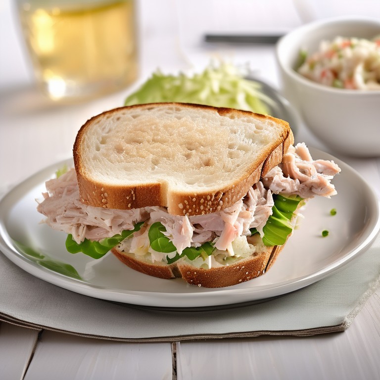 Sauerkraut and Tuna Salad Sandwich