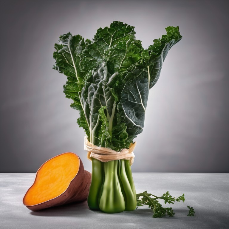 Grünkohl mit Zuckerkartoffeln