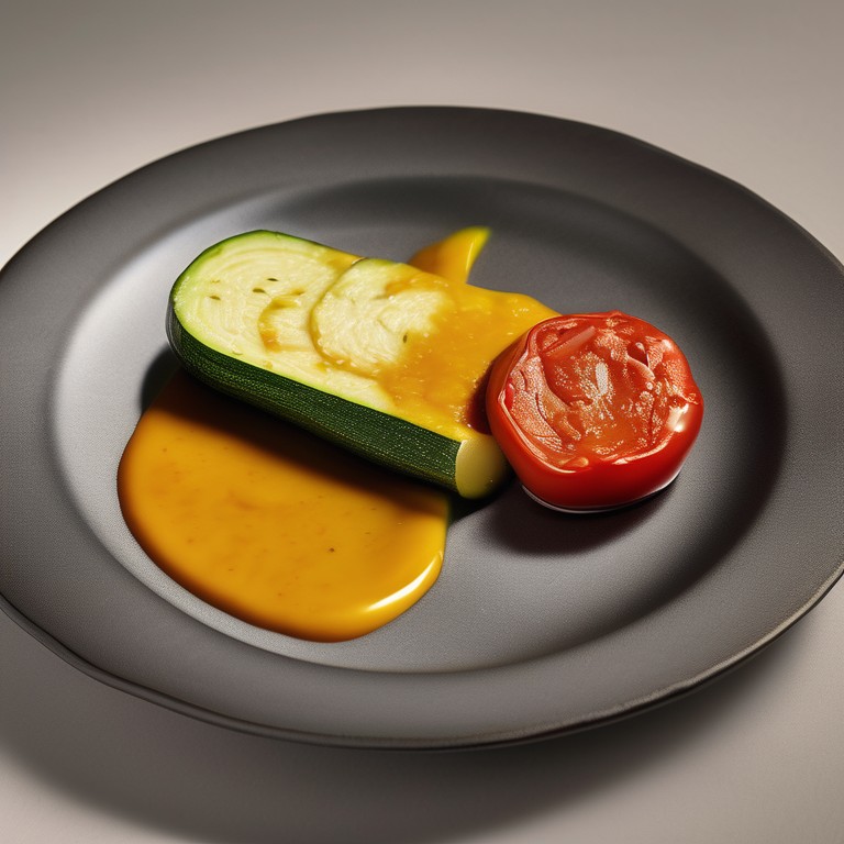 Truthahnfilet mit Paprika, Zucchini und Sprossen