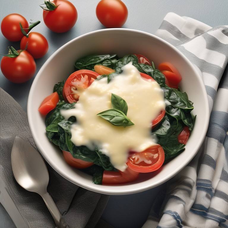Tomato Spinach and Cheese Dinner